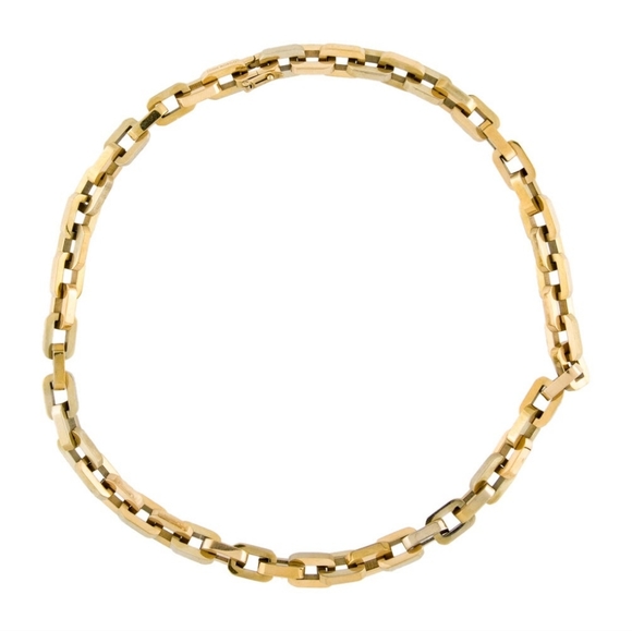 Eddie Borgo Supra Link Necklace And Matching Drop Earrings NWT MSRP $675 - Picture 5 of 10